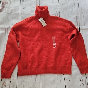 New On 34th Women's Dark Orange Turtle Neck Sweater Size XS